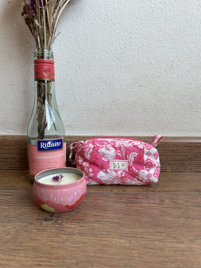 MINI POUCH FLORAL ROSA